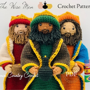 PDF CROCHET PATTERN The Wise Men Doll // The Nativity Crochet // Christmas Crochet // Christmas Doll Crochet // Christmas Amigurumi