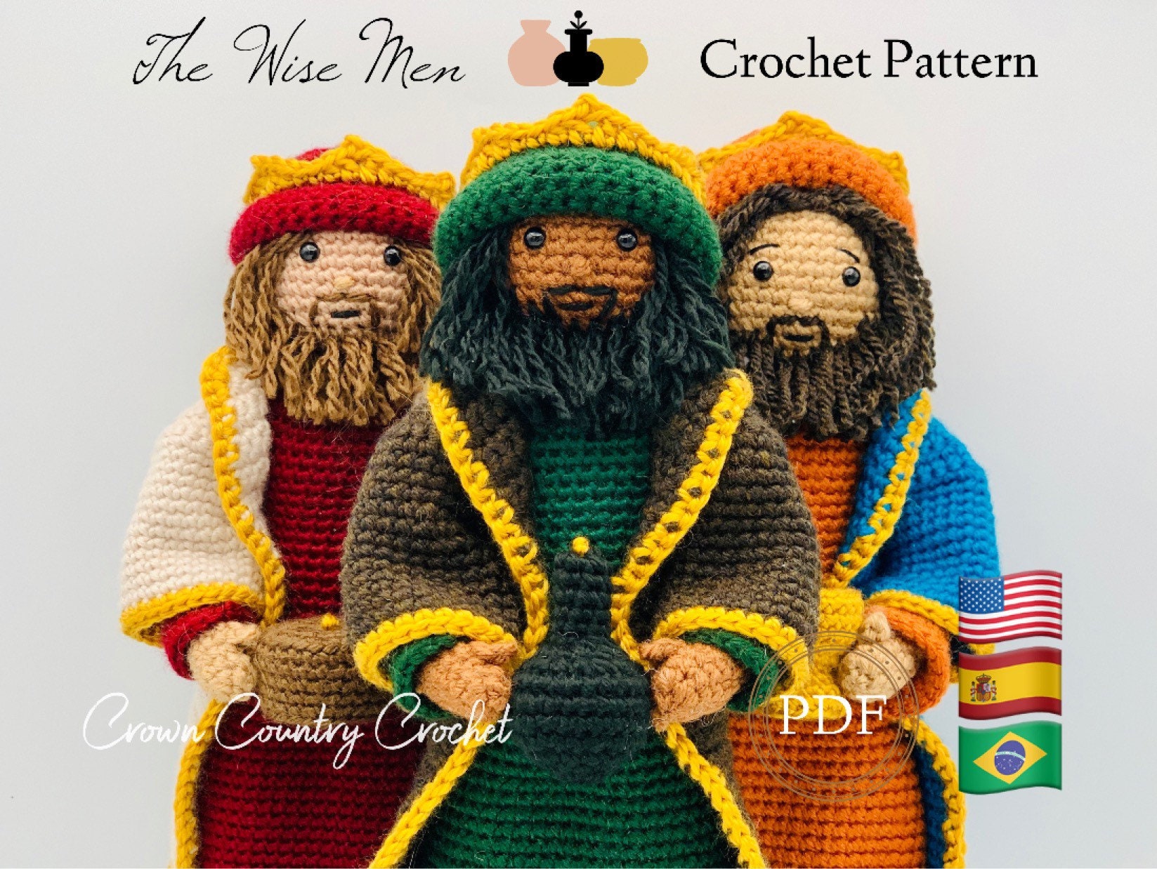 Three Wise Men Dolls - Etsy
