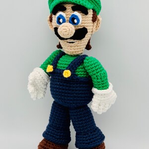 PDF CROCHET PATTERN Luigi Doll // Gamer Crochet // Nostalgic Crochet // Mario Crochet // Amigurumi // Boy Doll Crochet Pattern image 4