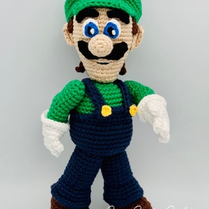 PDF CROCHET PATTERN Luigi Doll // Gamer Crochet // Nostalgic Crochet // Mario Crochet // Amigurumi // Boy Doll Crochet Pattern image 2