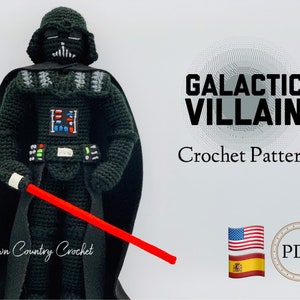 PDF CROCHET PATTERN Galactic Villain Doll // Amigurumi // Space Crochet Pattern // Toy Crochet Pattern // Geek Crochet // Doll Crochet