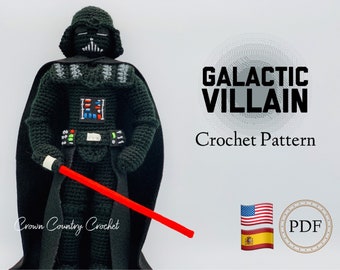 Galactic Villain Doll Crochet Pattern: Amigurumi Toy (PDF Pattern)