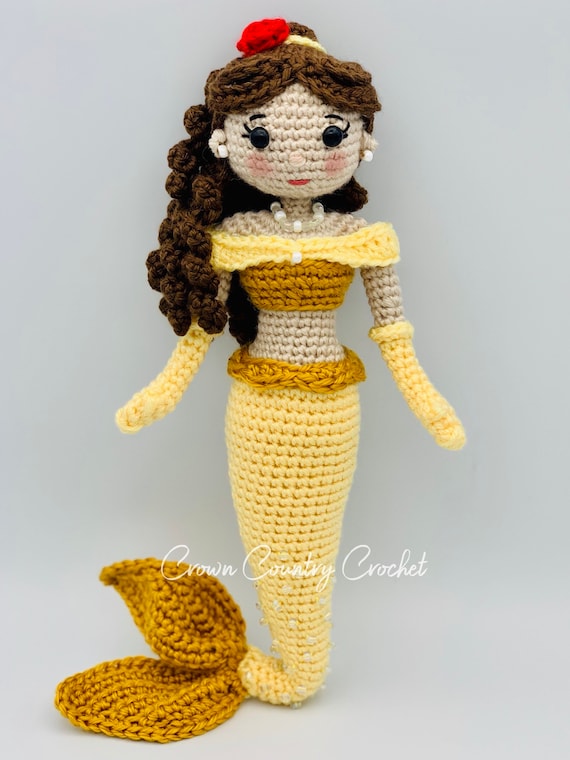 How to crochet a mermaid tail for dolls (portuguese/spanish) 