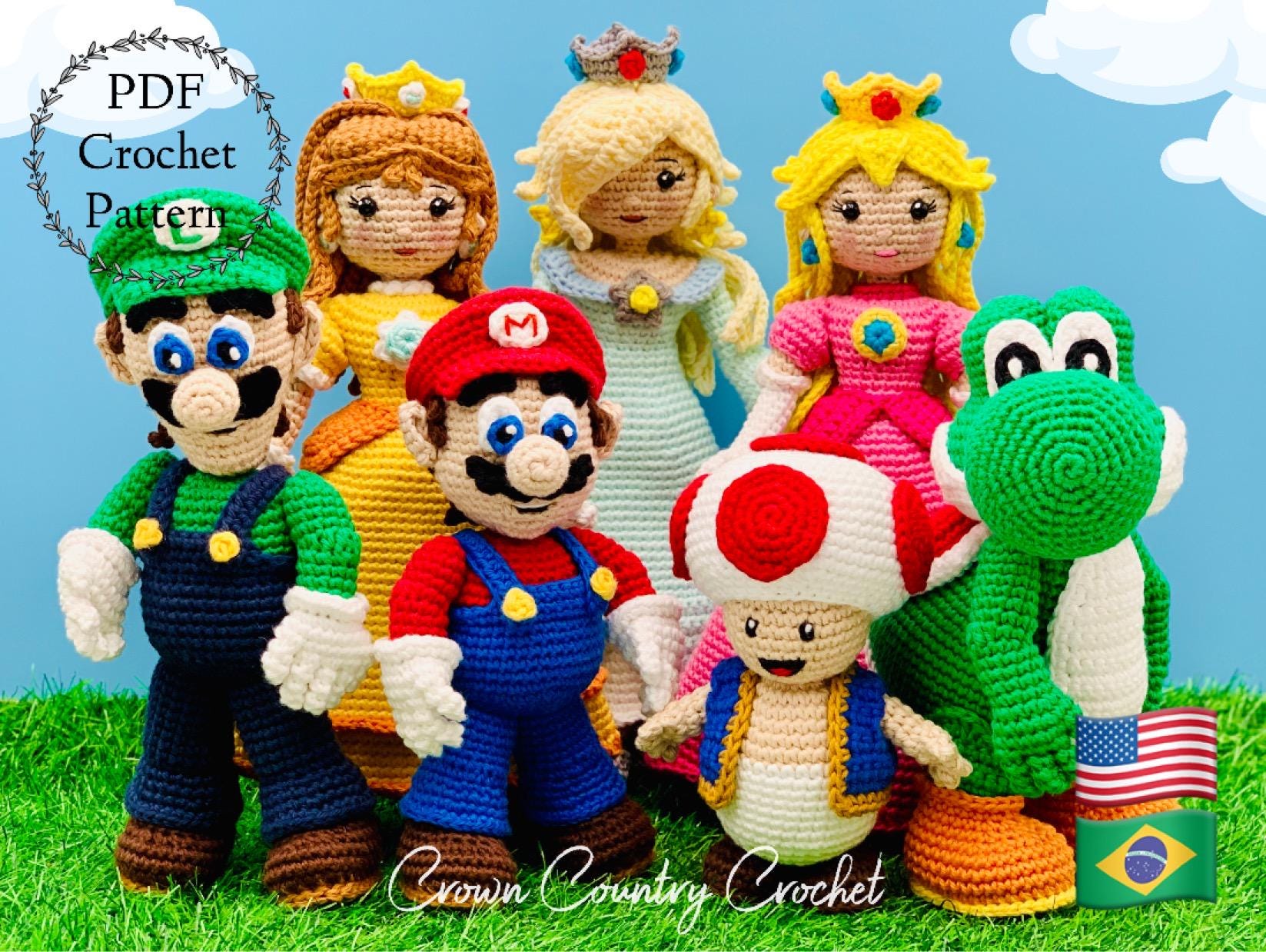 Gamer Hero Team Crochet Pattern Pack: Mario Fan Art (PDF Pattern