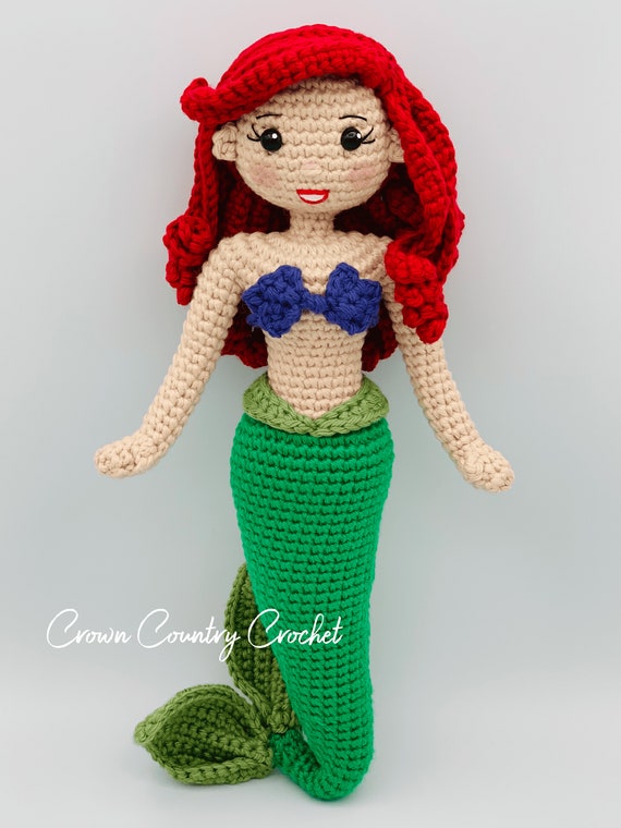 How to crochet a mermaid tail for dolls (portuguese/spanish) 