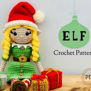 Weihnachtself Häkelanleitung: Amigurumi Toy (PDF-Muster)