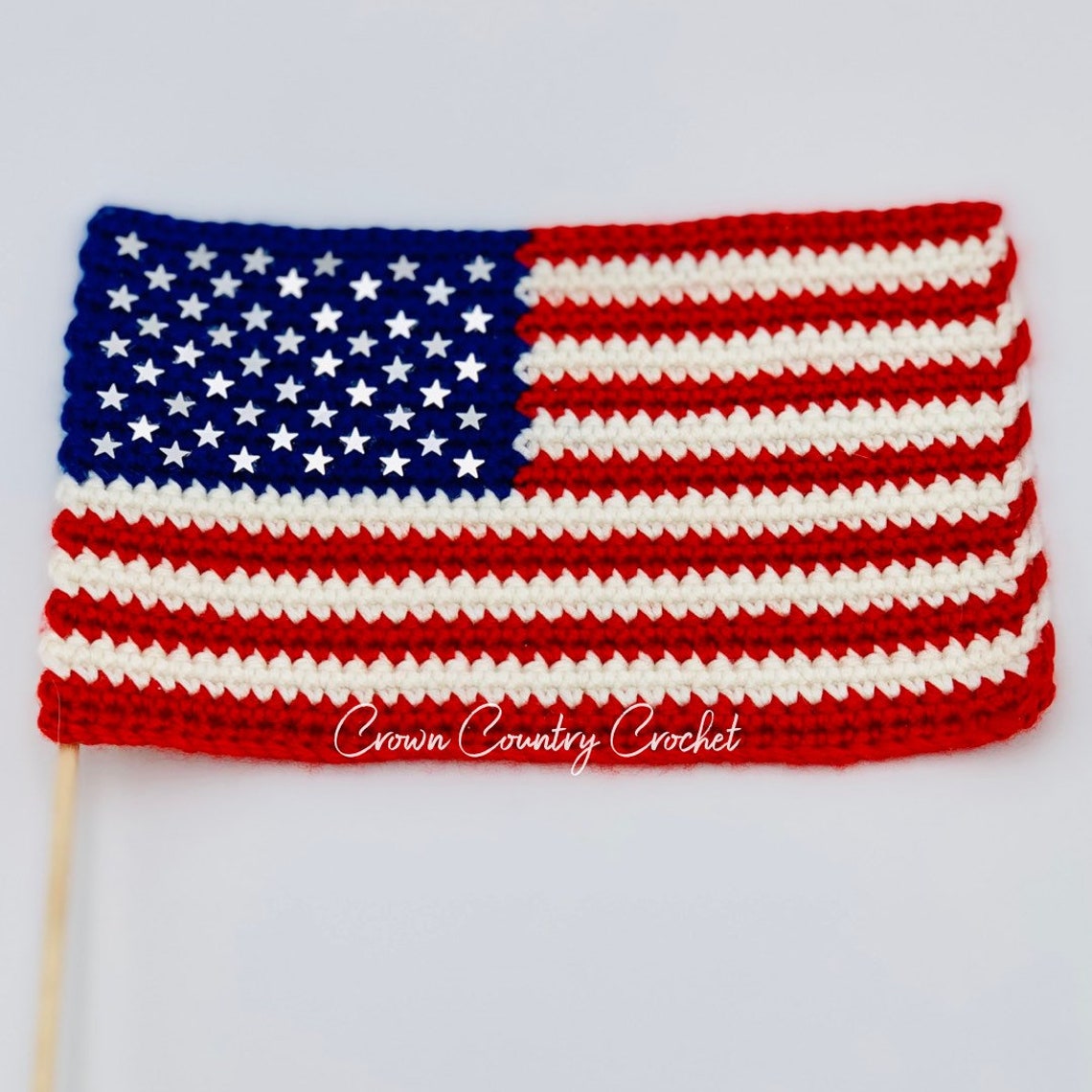 PDF CROCHET PATTERN American Flag // Flag Crochet Pattern // Etsy
