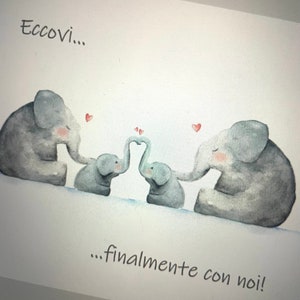 Album nascita dei gemelli Diario dei primi 12 mesi di vita Diario racconto illustrato fatto a mano. Idea regalo mamma, nascita, famiglia immagine 4