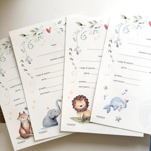 Famille - Impression de naissance | Illustration A4, maman, papa, bébé, garçon, fille, grands-parents