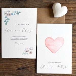 Biglietti di ringraziamento per matrimoni ed eventi - Biglietti moderni, semplici, lusso, sposi, raffinati, calligrafia, romantici