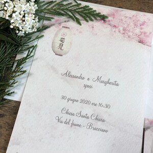 Inviti nozze / Partecipazioni matrimonio romantiche - Sposi, albero della vita, cuore, vintage, acquerello, romantiche