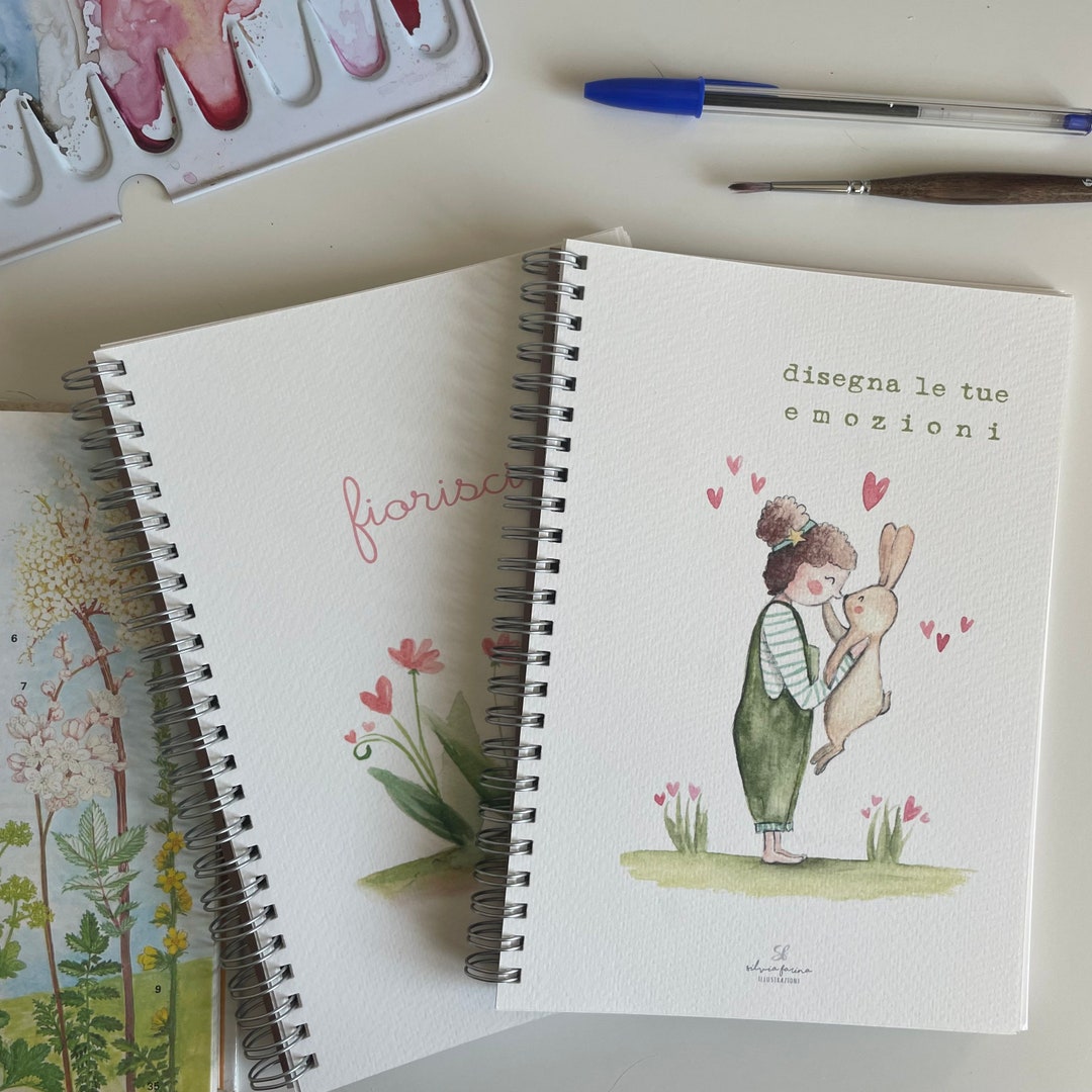 Quaderno Spiralato Sketchbook With Fabriano Paper and Etsy