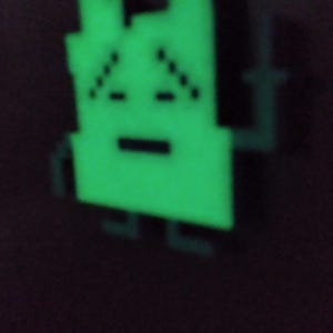 Glow in the Dark Aqua Teen Mooninite Refrigerator Magnet