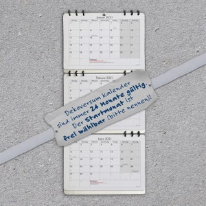 3-Monats-Kalender Wandkalender mit Platz für Notizen aus Recyclingpapier 24 Monate gültig Startmonat frei wählbar 2023 2024 schlicht image 10