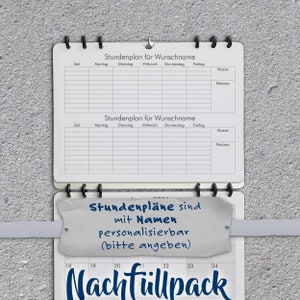 Refill for Back to School Calendar Student Teacher Planner Wall Choose Starting Month Design: Sketch Academic German Version image 3