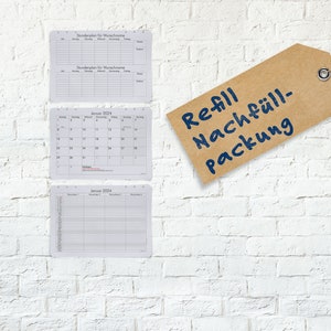 Refill for Back to School Calendar Student Teacher Planner Wall Choose Starting Month Design: Sketch Academic German Version image 1
