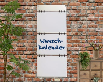 Wunschkalender 3-teilig und 2 Aufhängeösen • stelle Dir Deinen Wunschkalender aus verschiedenen Teilen zusammen!