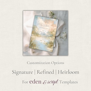 Invito di nozze semi-personalizzato, servizio di personalizzazione del modello, 10 modifiche, personalizzazione avanzata, Templett