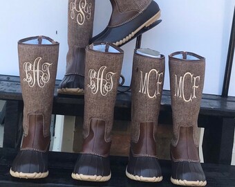 tall duck rain boots