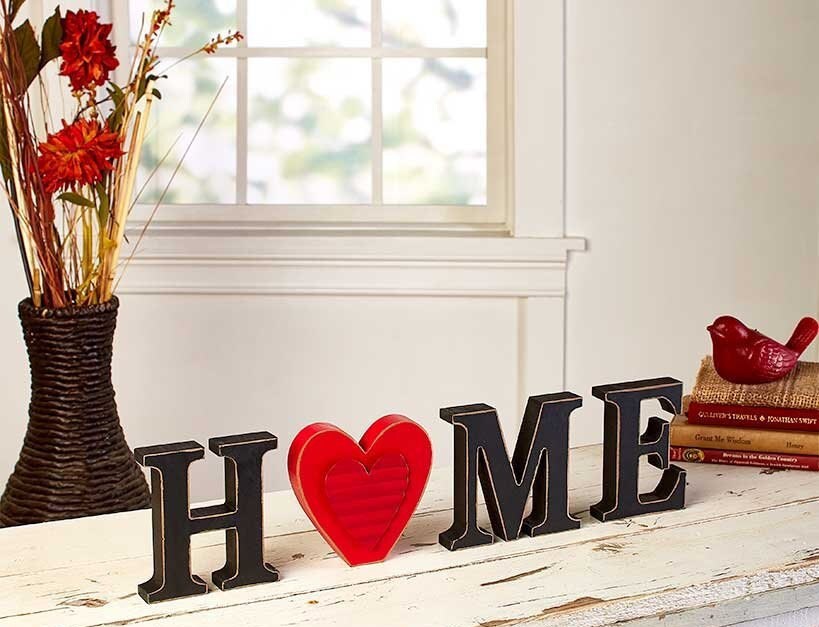 13 Pc Interchangeable Home Sentiment Wood Full Set Home Cutout