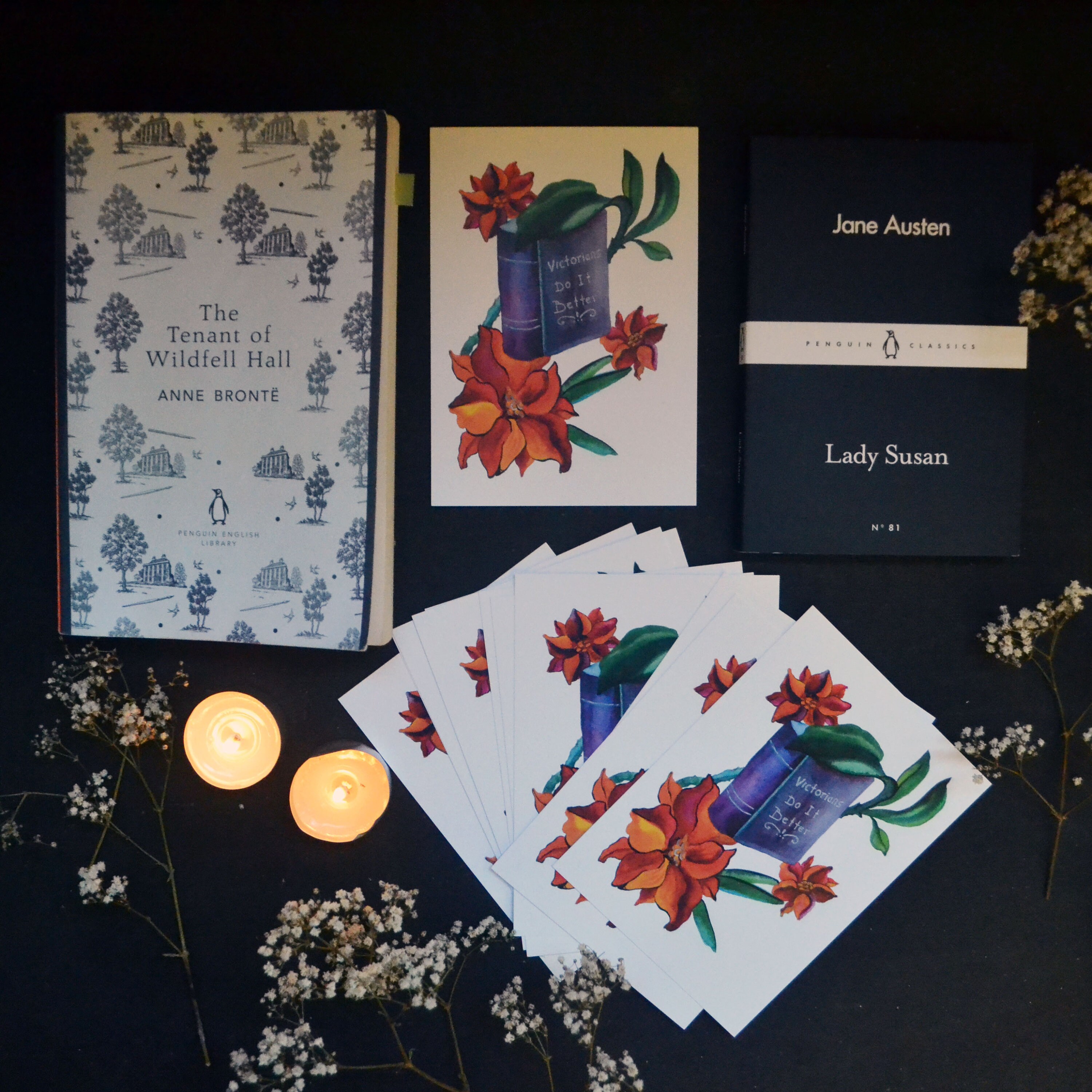 Buy Bookish Print A6 Bookish Postcard Victorian Print Reader Online in