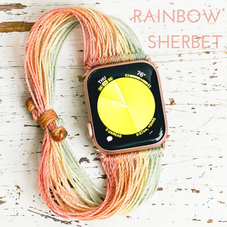 Boho Apple Watch Band Customizable 38mm 40mm 42mm 44mm | Etsy