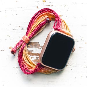 Boho Apple Watch Band, Customizable, 38mm 40mm 42mm 44mm, Series 1, 2, 3, 4, 5, 6,  Pura Vida Inspired, Bohemian Hippie, Colorful, Unique