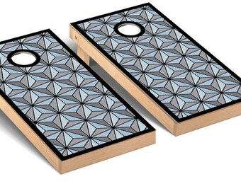 EPCOT Spaceship Earth Inspired Cornhole Wrap Non Laminated Baggo Skin Sticker Wraps Bag Toss Decal Epcot Ball Space Ship Disney Tema tema