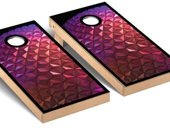 EPCOT Spaceship Earth Inspired Cornhole Wrap Non Laminated Baggo Skin Sticker Wraps Bag Toss Decal Epcot Ball Space Ship Disney Tema tema