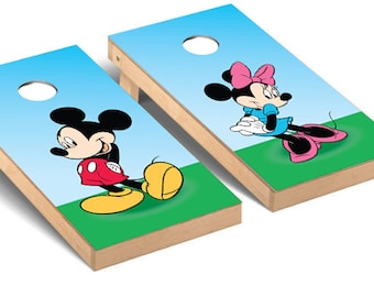 Mickey Mouse Minnie Mouse Cornhole Wrap / Piel de Baggo no laminada / Disney Inspired / Disney Themed Sticker Wraps / Bag Toss Decal