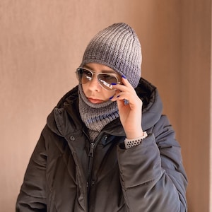 Double knit hat Balaclava knit Winter knit hat Knit balaclava Crochet balaclava Womens balaclava Balaclava face mask Handmade hat
