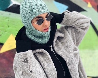Balaclava Knit Women Balaclava Knit Hood Balaclava Ski Mask