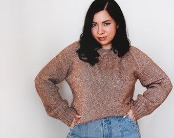 Alpaca knit sweater Hand knit wool sweater Fall knitted sweater Oversized cozy sweater Alpaca clothing