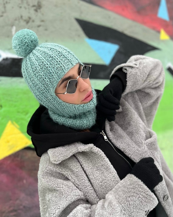 Balaclava Knit Women Balaclava Knit Hood Balaclava Ski Mask