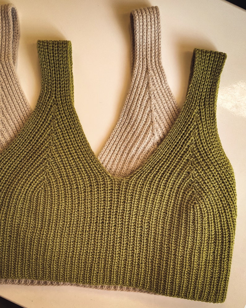 Knit tank top pattern Knitting pattern Simplicity pattern Easy knit pattern Modern knit pattern image 2