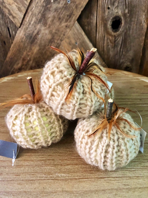 CREAM fall CROCHETED PUMPKIN, fall mimi pumpkin, off white tan chochet pumpkin, decorative tray decor, halloween decor