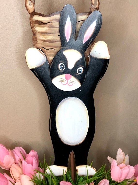 BUNNY Metal sign, yard sign, Round Top Collection Sign.