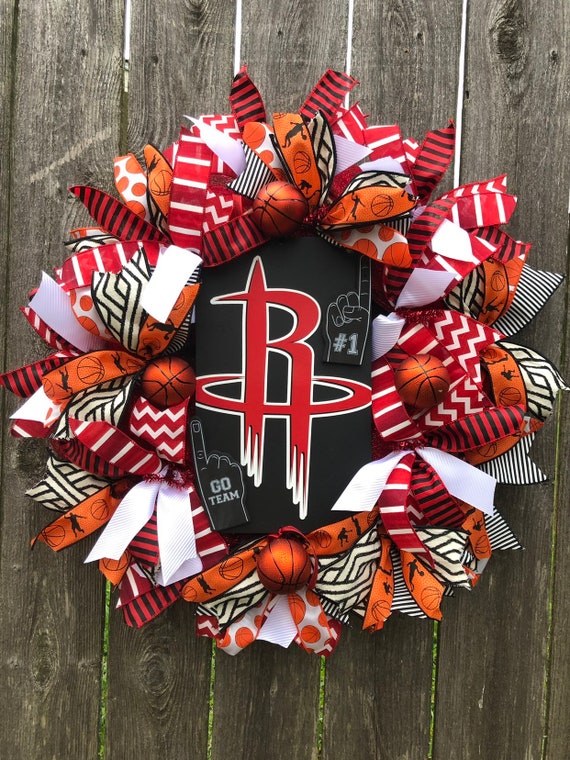 HOUSTON ROCKETS Basketball WREATH, basketball wreath