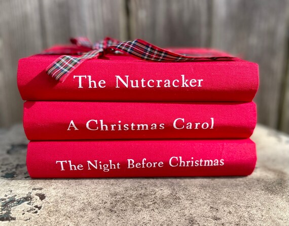 DECORATIVE CHRISTMAS BOOKS, Christmas Decor