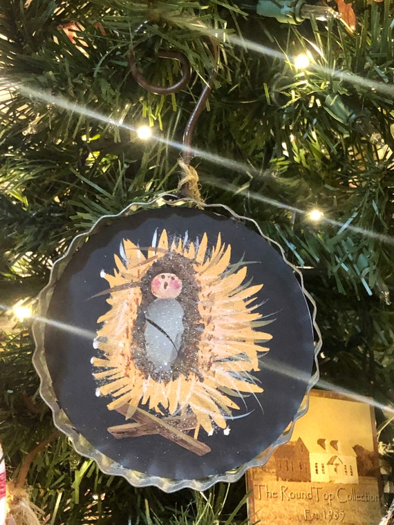 BABY JESUS ORNAMENT, Christmas ornament, Jesus manger Christmas ornament
