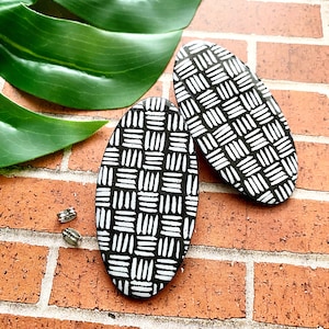 Zebra Print Stud Earrings