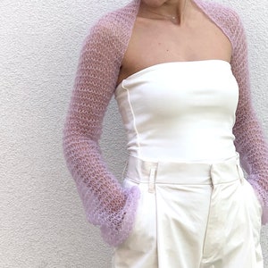 Wedding Knitted Shrug • Elegant Knitted Bolero • Hariet •  Shrug • Minimalist Fashion • Handmade by Marsiybell MB015K