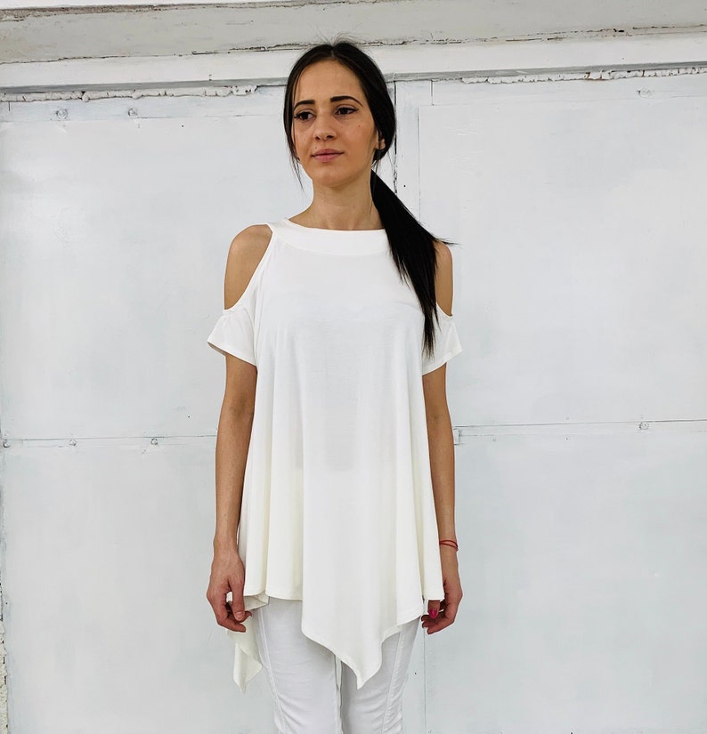 white cocktail blouse