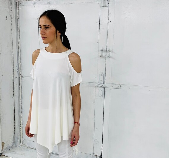 white cocktail blouse
