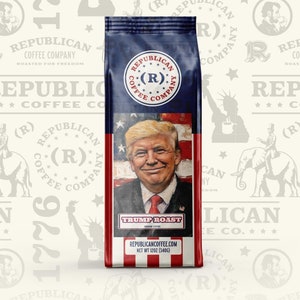 Trump Roast - Republican Coffee, Trump Coffee, Trump Lover Gift, Patriotic Gift, Coffee, MAGA, Gifts for Men, 45/47, USA Roasted