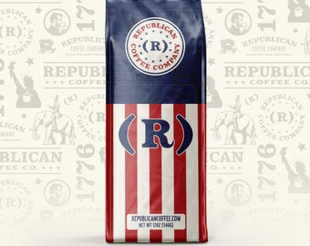 Republican Coffee Bag, Classic Roast, Patriotic Gift