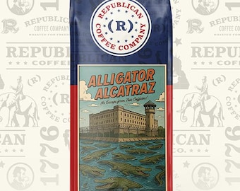 Alligator Alcatraz Coffee – Fresh Roasted Patriotic Gift