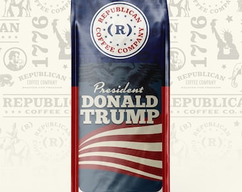 President Donald Trump Coffee, Republican Roast, 12oz Bag