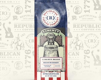 Liberty Roast Coffee – Fresh Roasted Medium Roast, Patriotic Gift