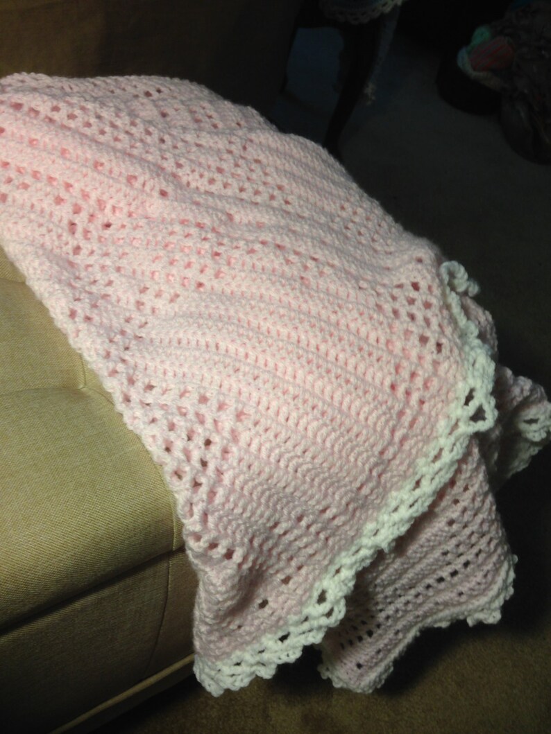 Baby Stroller Blanket Crochet Pattern Etsy